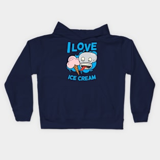 I Love Ice Cream Kids Hoodie